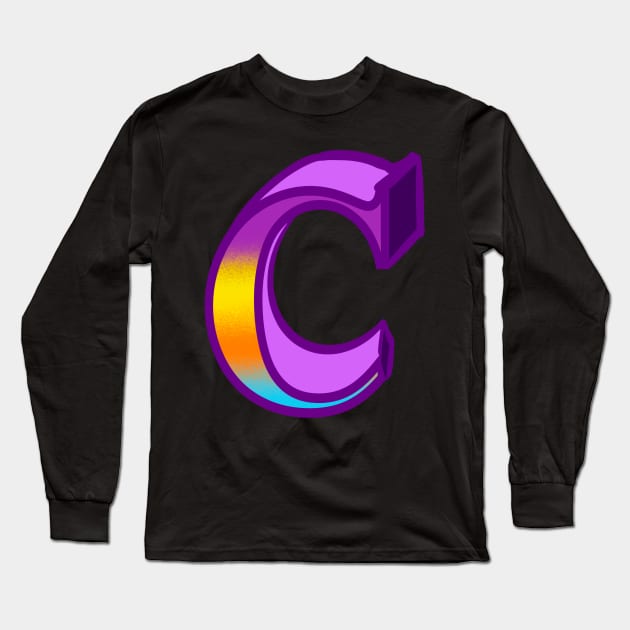 Top 10 best personalised gifts 2022  - Letter C ,personalised,personalized with pattern Long Sleeve T-Shirt by Artonmytee